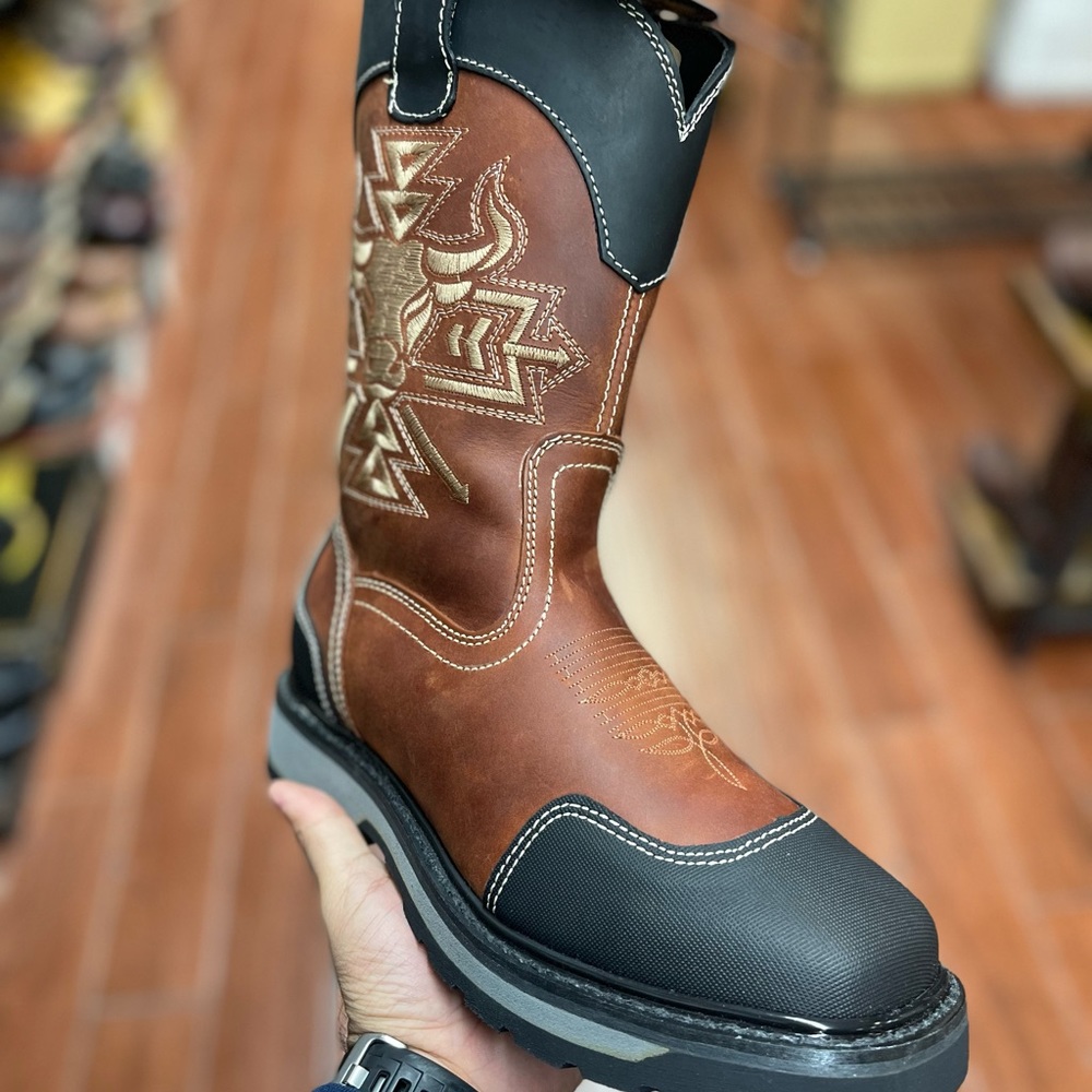 Steel toe work boot bota de trabajo con casquillo